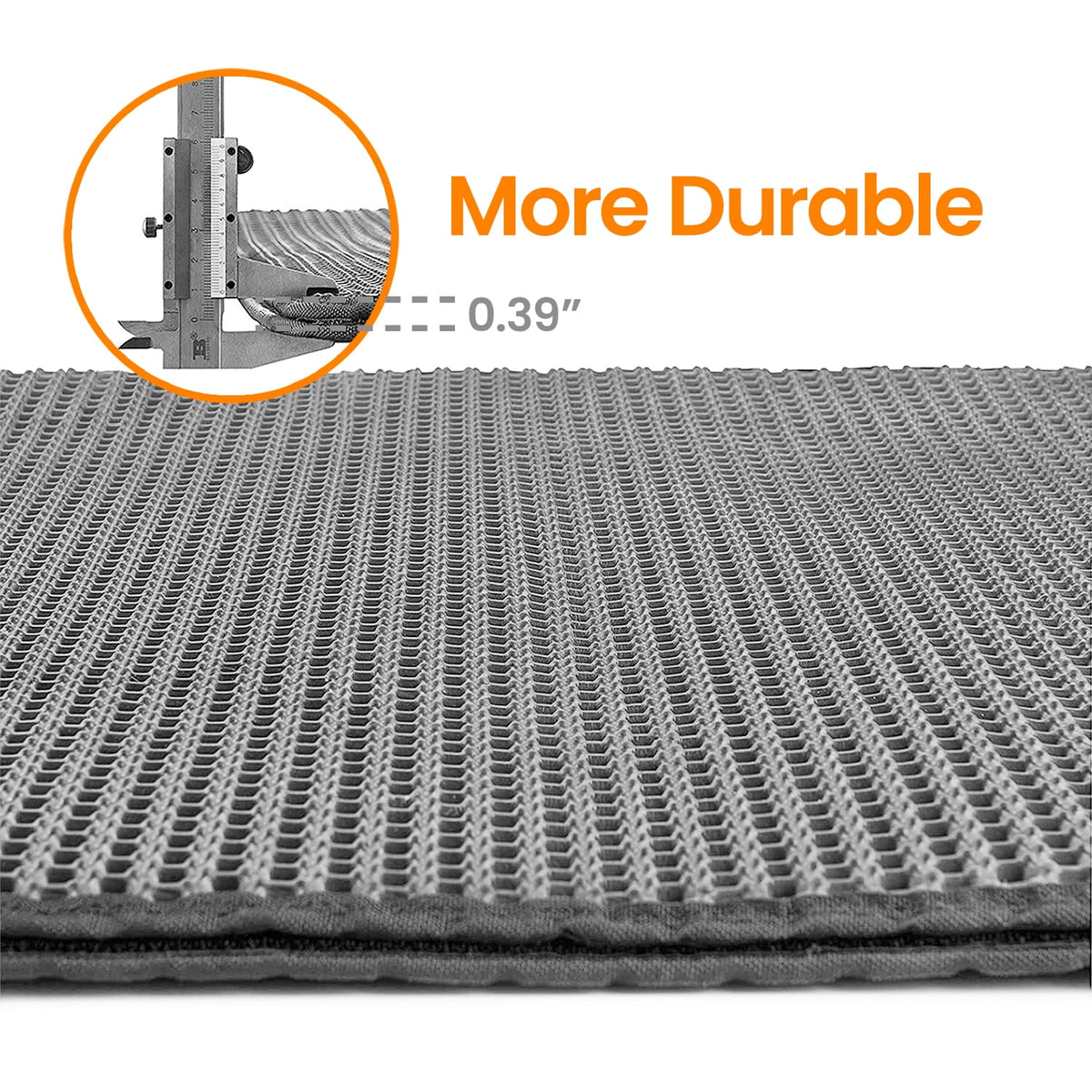 Cat Litter Mat - 30"X24" Honeycomb Double Layer, Urine Waterproof, and Easy to Clean