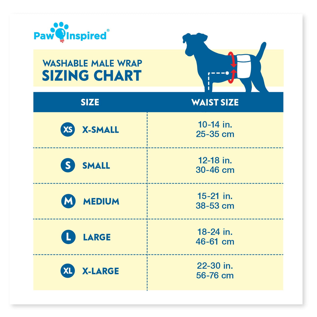 Reusable Male Dog Diapers, Washable Belly Bands for Male Dogs, Dog Wraps for Incontinence (Small (3Ct), Assorted (White Lining))