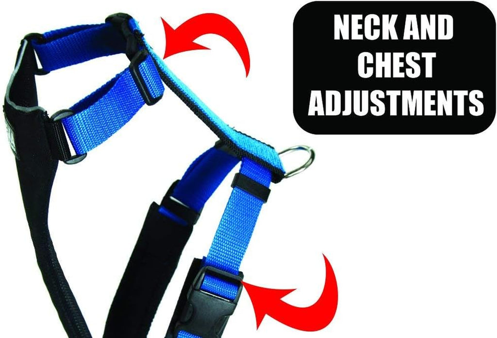Dog Running & Hiking Harness - X-Small, Red, Reflective