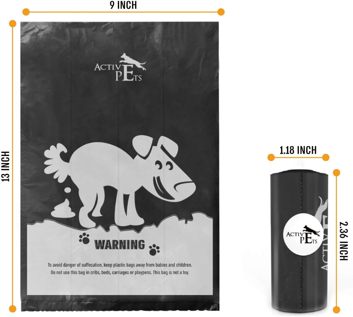 Extra-thick lavender-scented dog waste bags