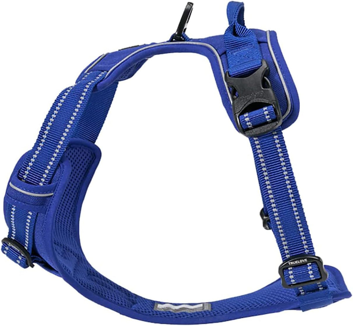 Ultimate Comfort Adjustable No-Pull Dog Harness - Reflective Vest for Medium Breeds in Royal Blue