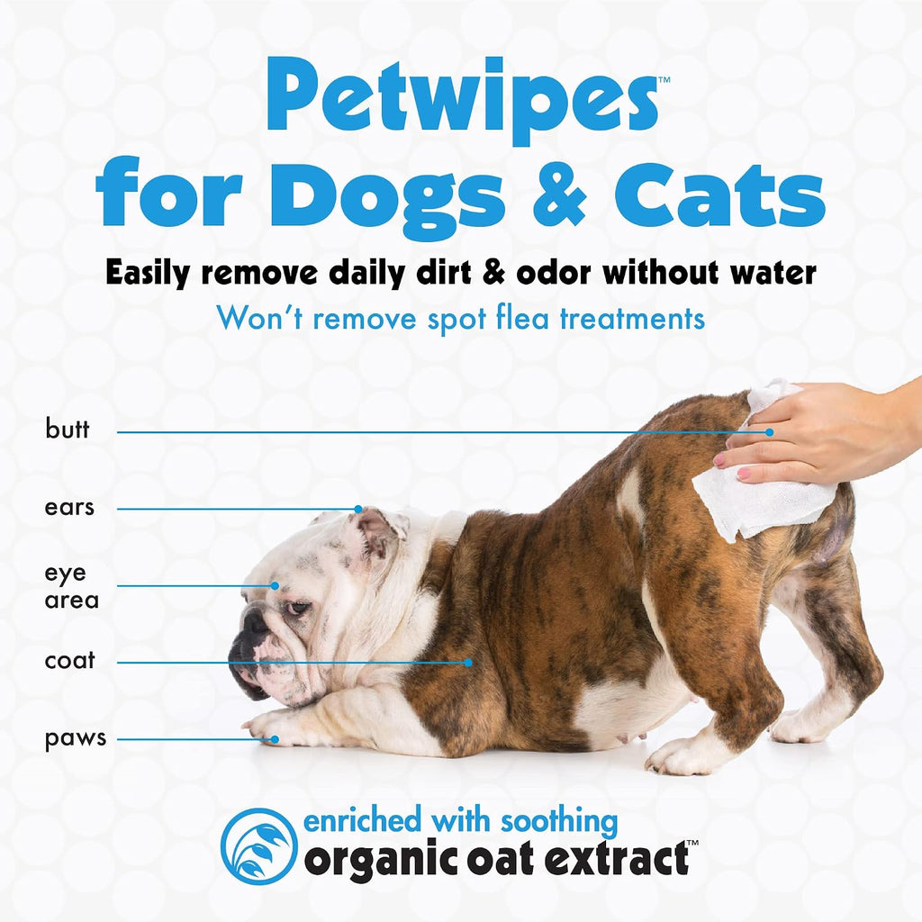 Ultimate Pet Wipes for Dogs and Cats - 400 Large Cleansing Wipes for Ears, Face, Body & More - Perfect for Home or Travel - 4 Packs of 100 Wipes