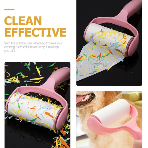 12 Pcs Roller Hair Sticker Puppy Remover Portable Lint Rollers Pet Cat Dog Rug Curler Refill Brush for Carpet