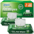 Deodorising pet wipes for dogs and cats