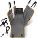 Ultimate Waterproof Dog Car Seat Cover - Nonslip Hammock with Mesh Window & Safety Belt