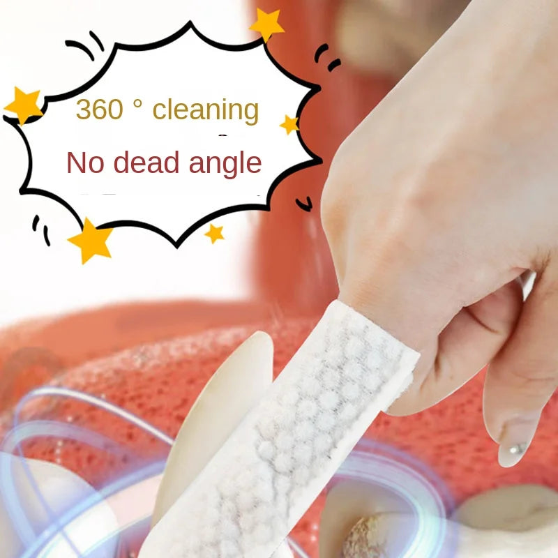 Ultimate Dog & Cat Teeth Cleaning Finger Wipes - 50 Super Soft Oral Care Wipes for Fresh Breath & Dental Health