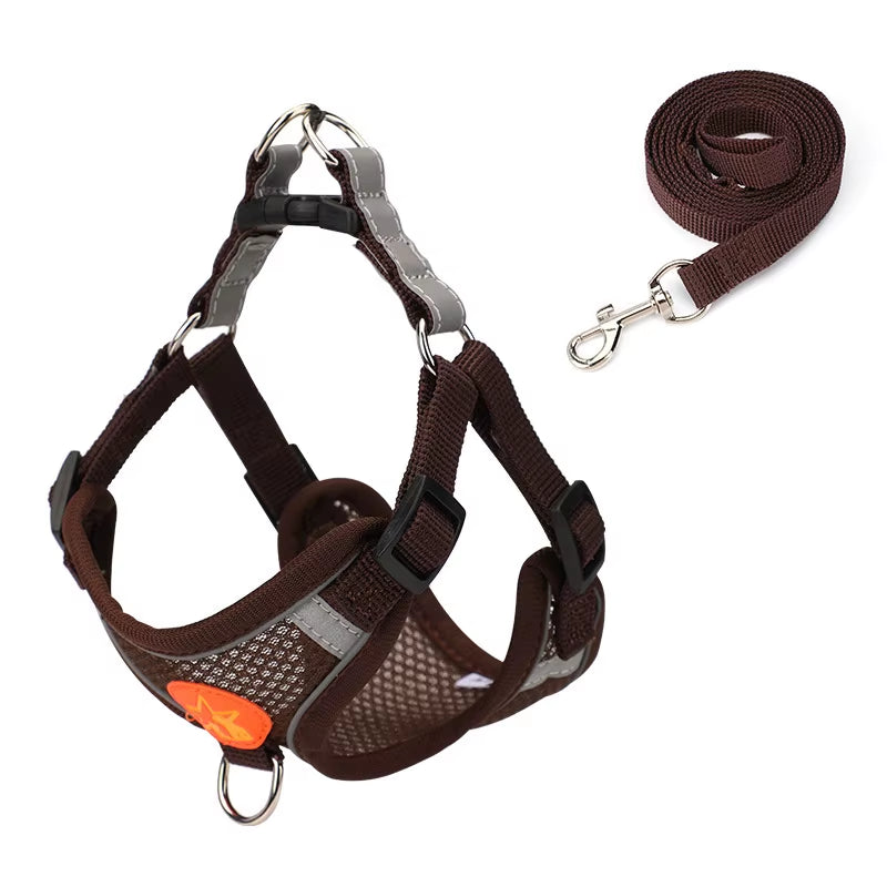 Chest Harness Pet Supplies Accessories Pet Chest Strap Braces Cat Dog Vest Breathable Reflective Walk Dog Chest Back Rope Collar
