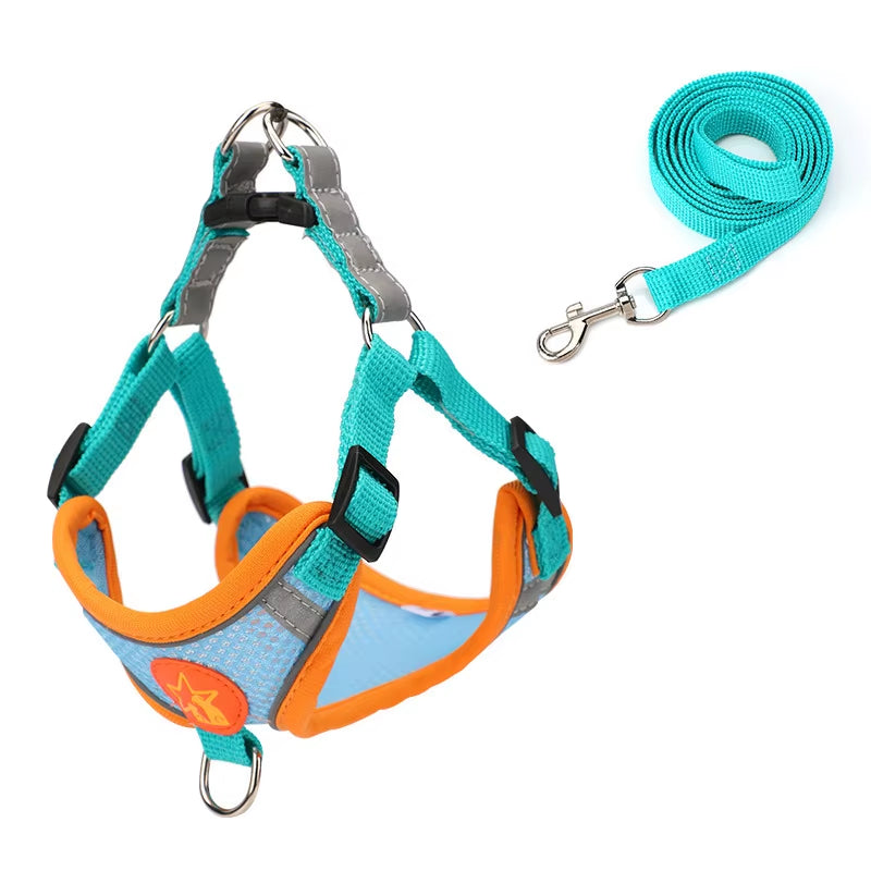 Chest Harness Pet Supplies Accessories Pet Chest Strap Braces Cat Dog Vest Breathable Reflective Walk Dog Chest Back Rope Collar