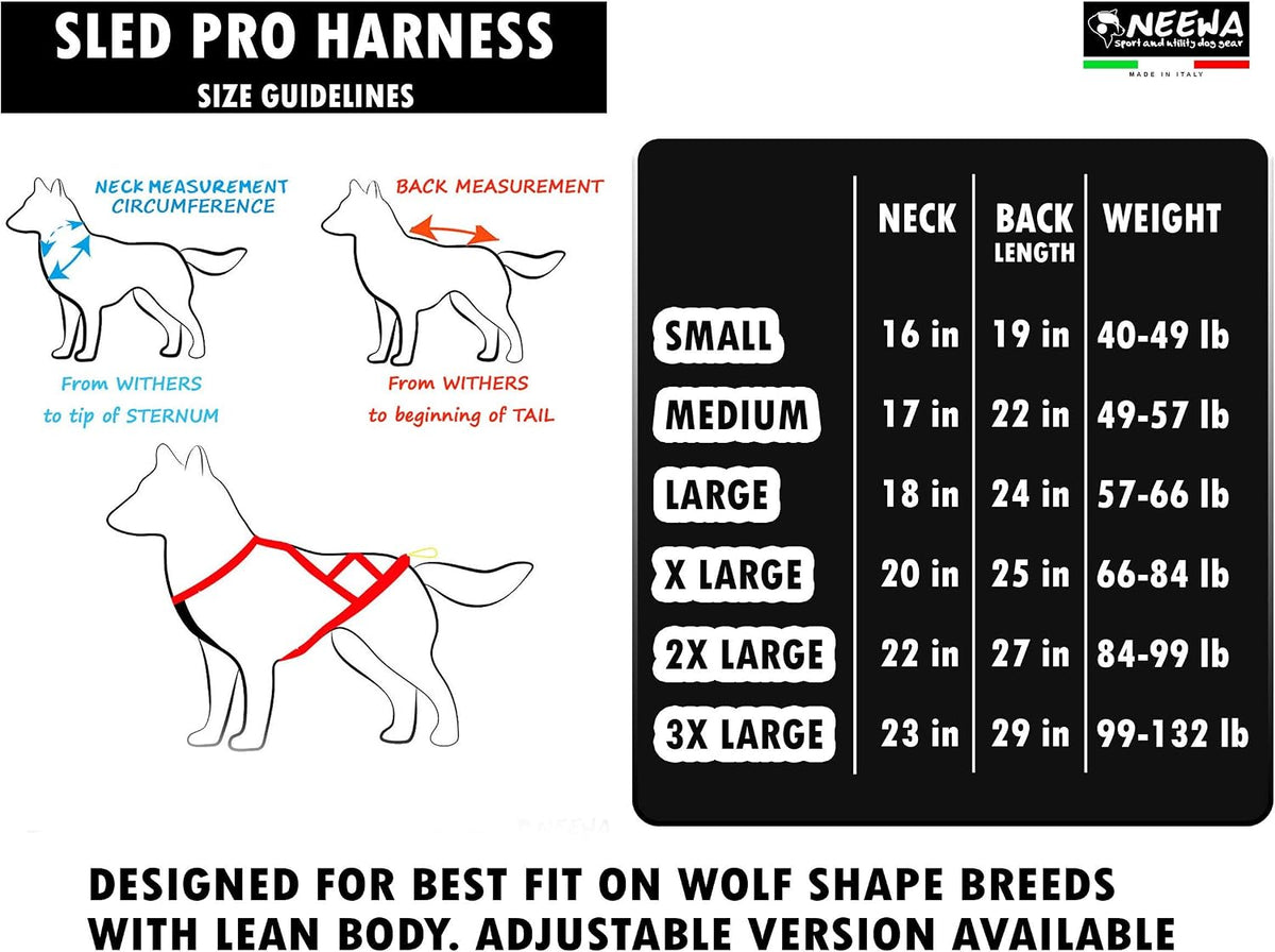 Pro Sled Dog Harness (Pink, Xx-Large (Neck 21 Chest 36 Back 25))