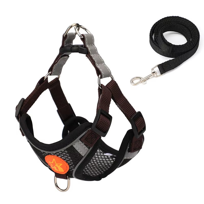 Chest Harness Pet Supplies Accessories Pet Chest Strap Braces Cat Dog Vest Breathable Reflective Walk Dog Chest Back Rope Collar