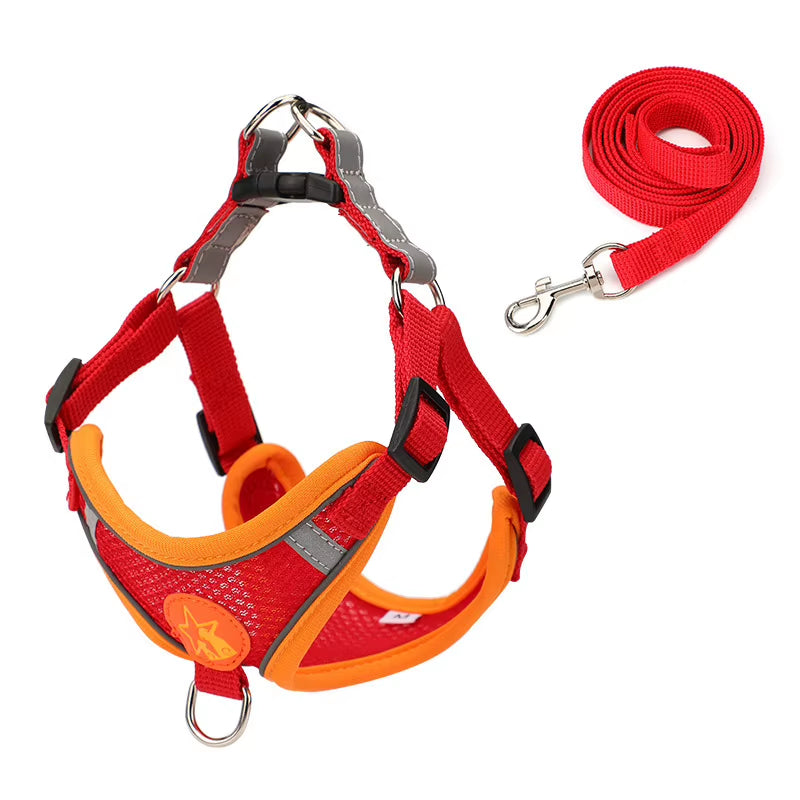Chest Harness Pet Supplies Accessories Pet Chest Strap Braces Cat Dog Vest Breathable Reflective Walk Dog Chest Back Rope Collar